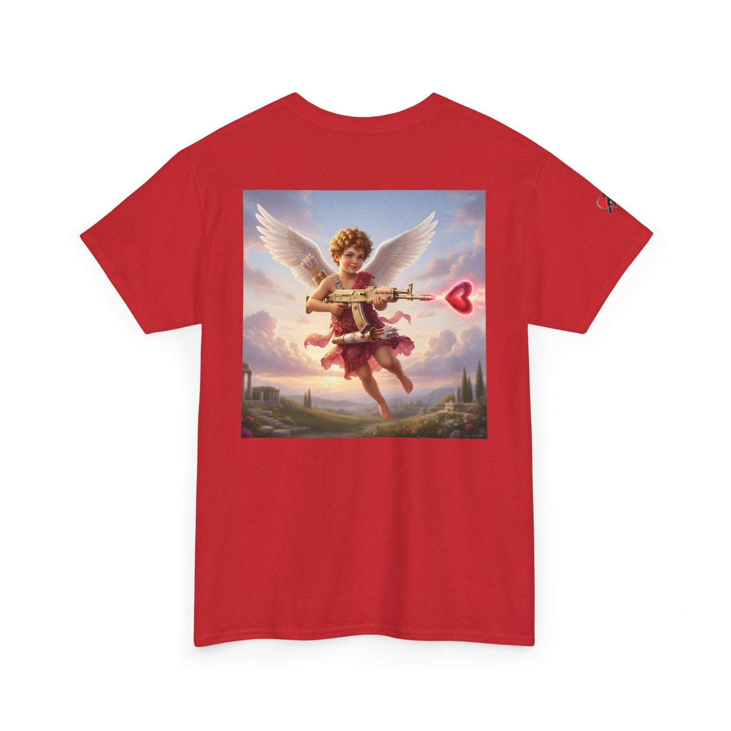 Love 'N War Cupid Tee — Vintage Heart Graphic T-Shirt