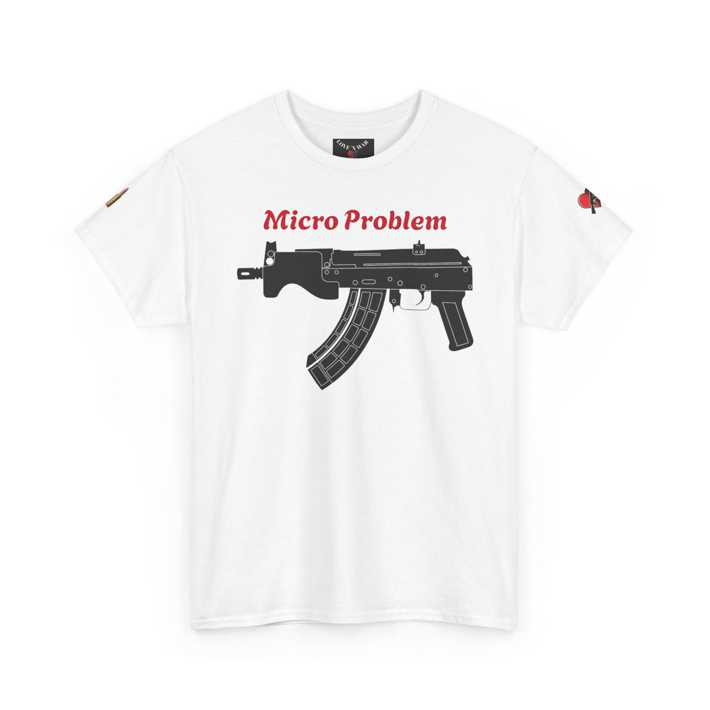 Micro Problem Rifle Graphic Tee - Military AK-Style Gun T-Shirt