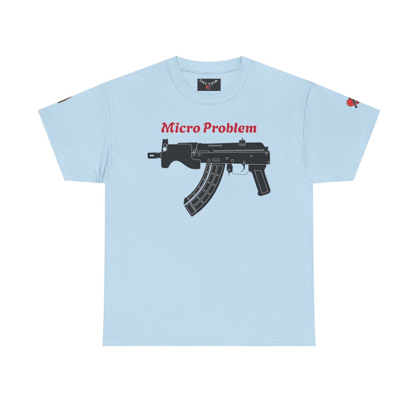 Micro Problem Rifle Graphic Tee - Military AK-Style Gun T-Shirt