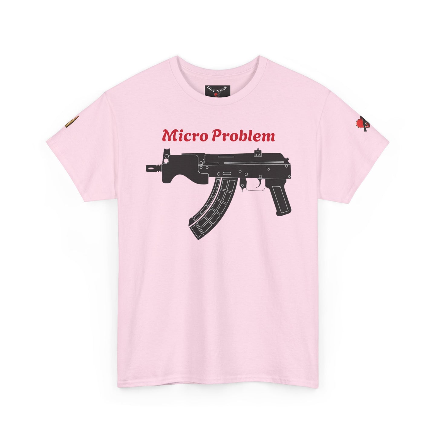 Micro Problem Rifle Graphic Tee - Military AK-Style Gun T-Shirt