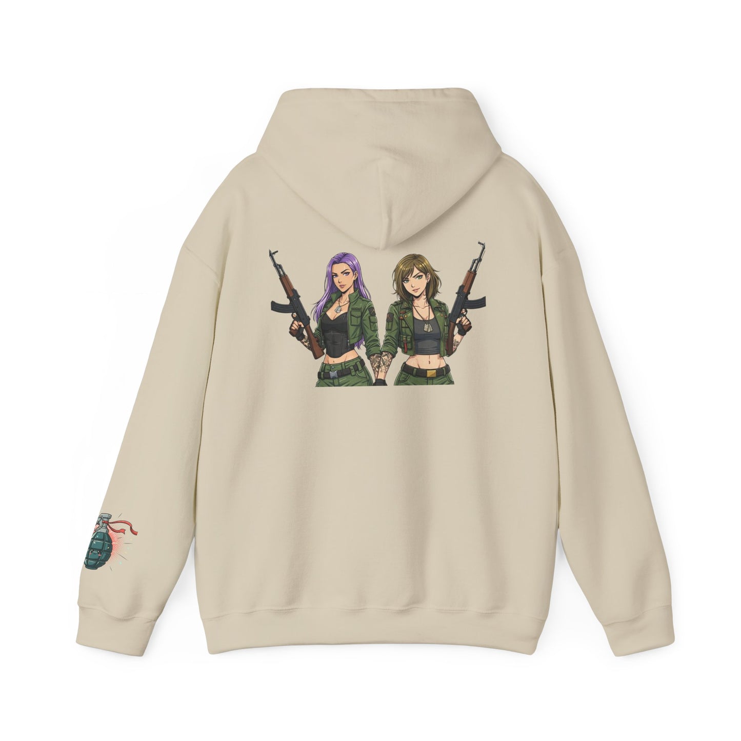 Armed Girls Graphic  Tactical Art Sweatshirt