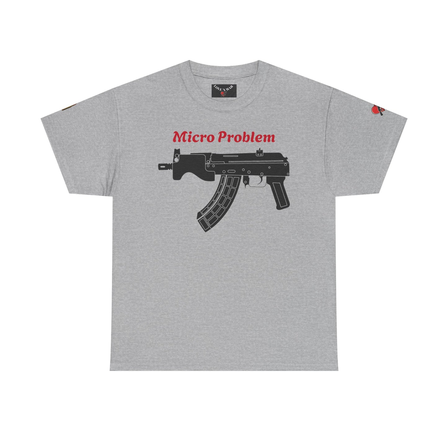 Micro Problem Rifle Graphic Tee - Military AK-Style Gun T-Shirt