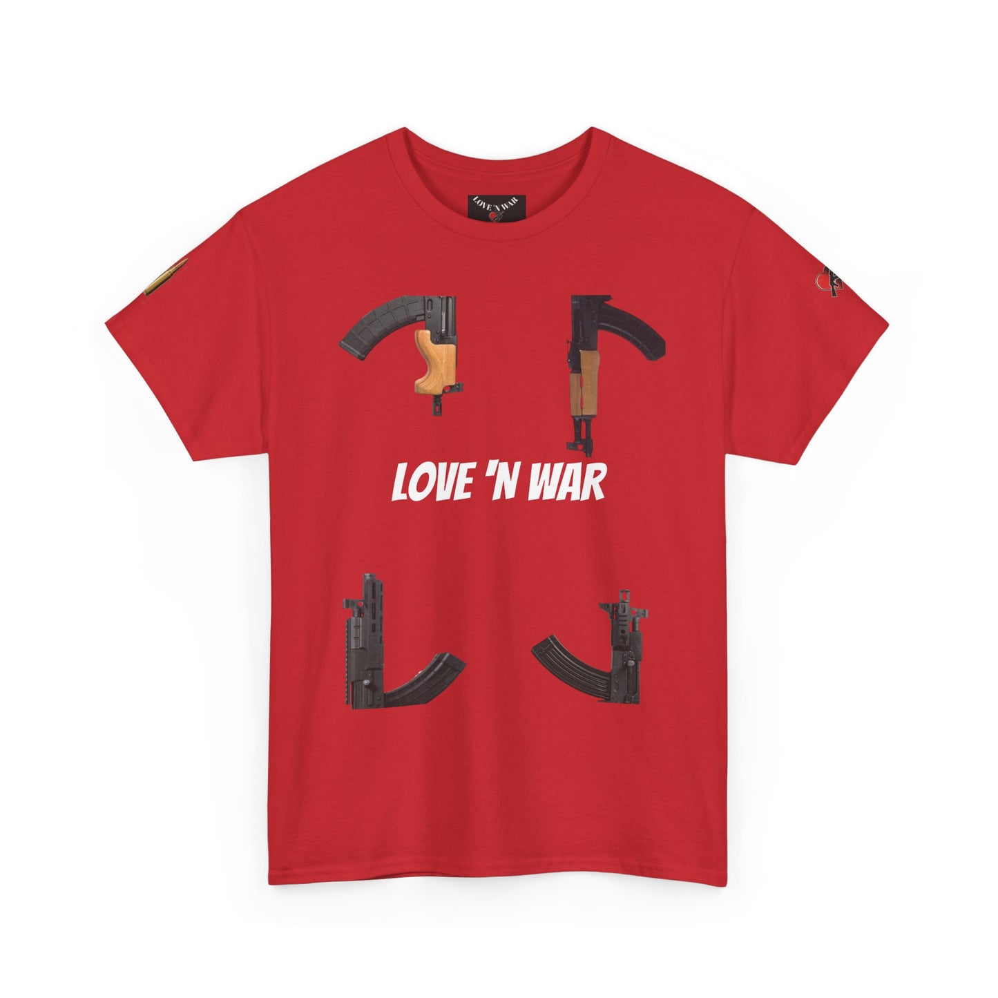 Love 'N War T-Shirt — Gun Silhouette Graphic Tee