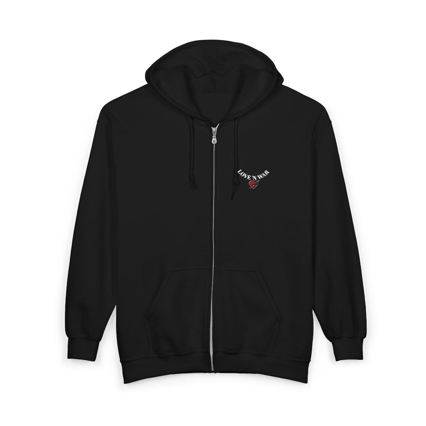 Mini Rose Necklace Graphic Hoodie | Full Zip Hoodie
