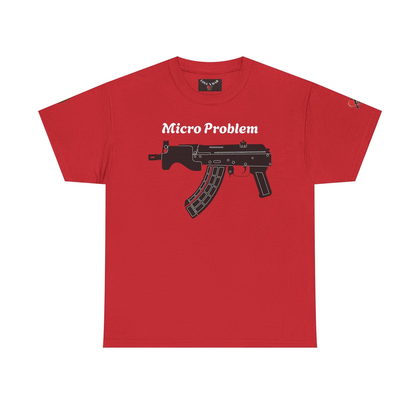 Micro Problem Rifle Graphic Tee - Military AK-Style Gun T-Shirt
