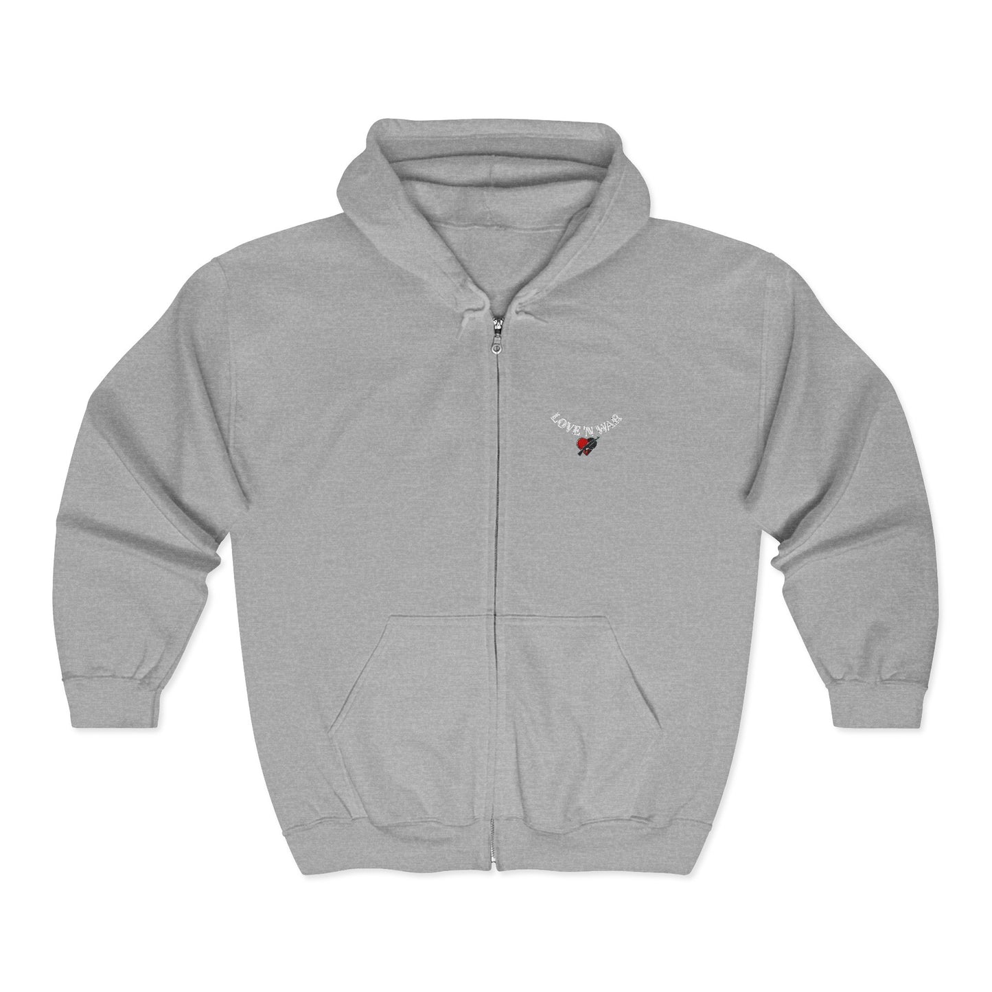 Mini Rose Necklace Graphic Hoodie | Full Zip Hoodie