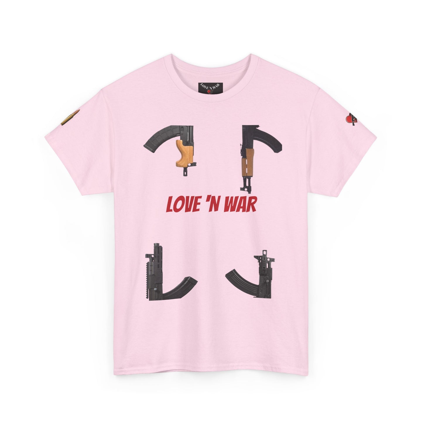 Love 'N War T-Shirt — Gun Silhouette Graphic Tee