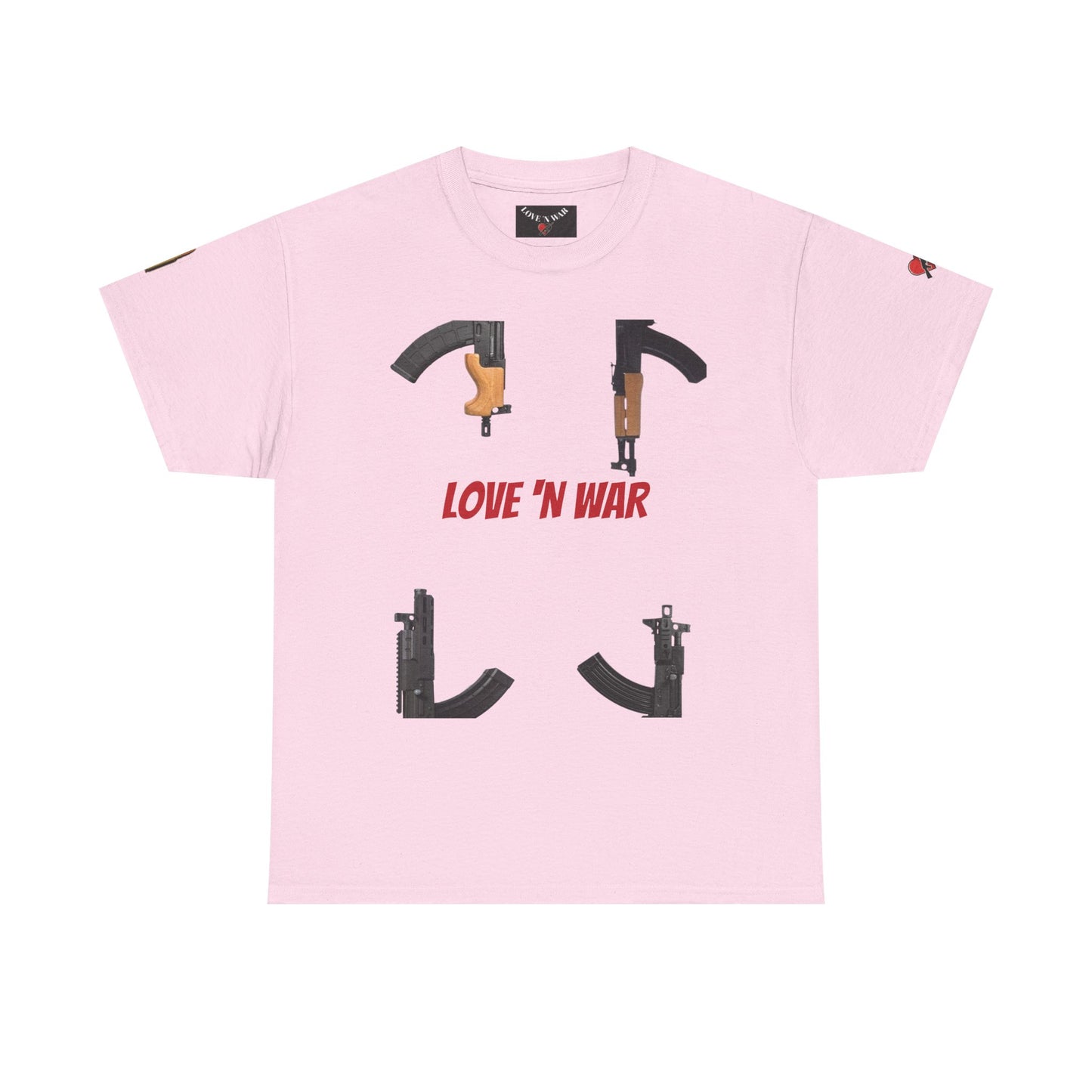 Love 'N War T-Shirt — Gun Silhouette Graphic Tee