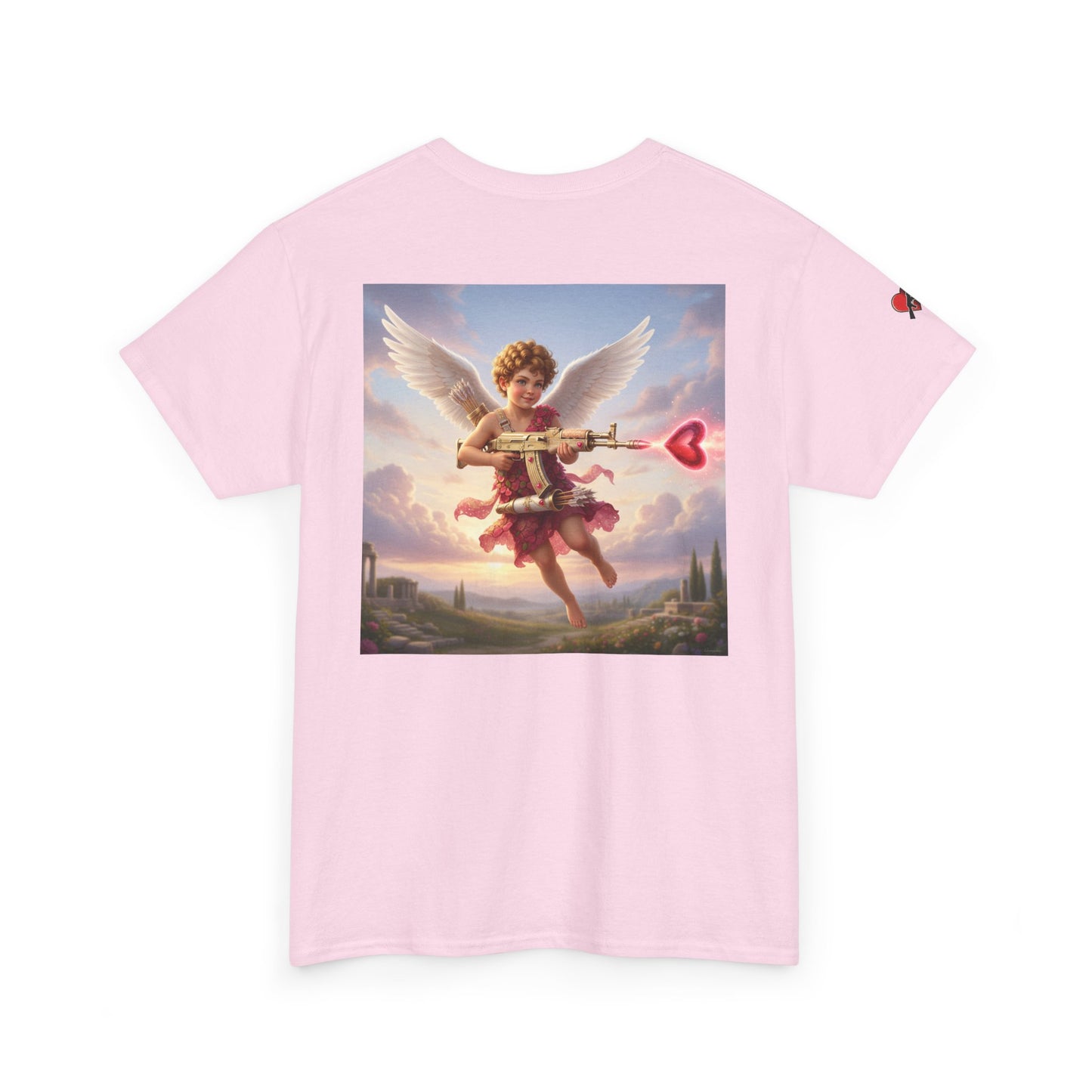 Love 'N War Cupid Tee — Vintage Heart Graphic T-Shirt