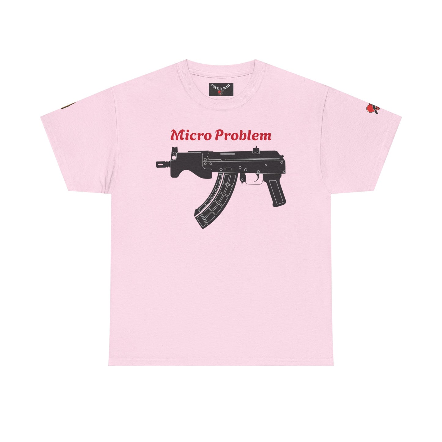 Micro Problem Rifle Graphic Tee - Military AK-Style Gun T-Shirt