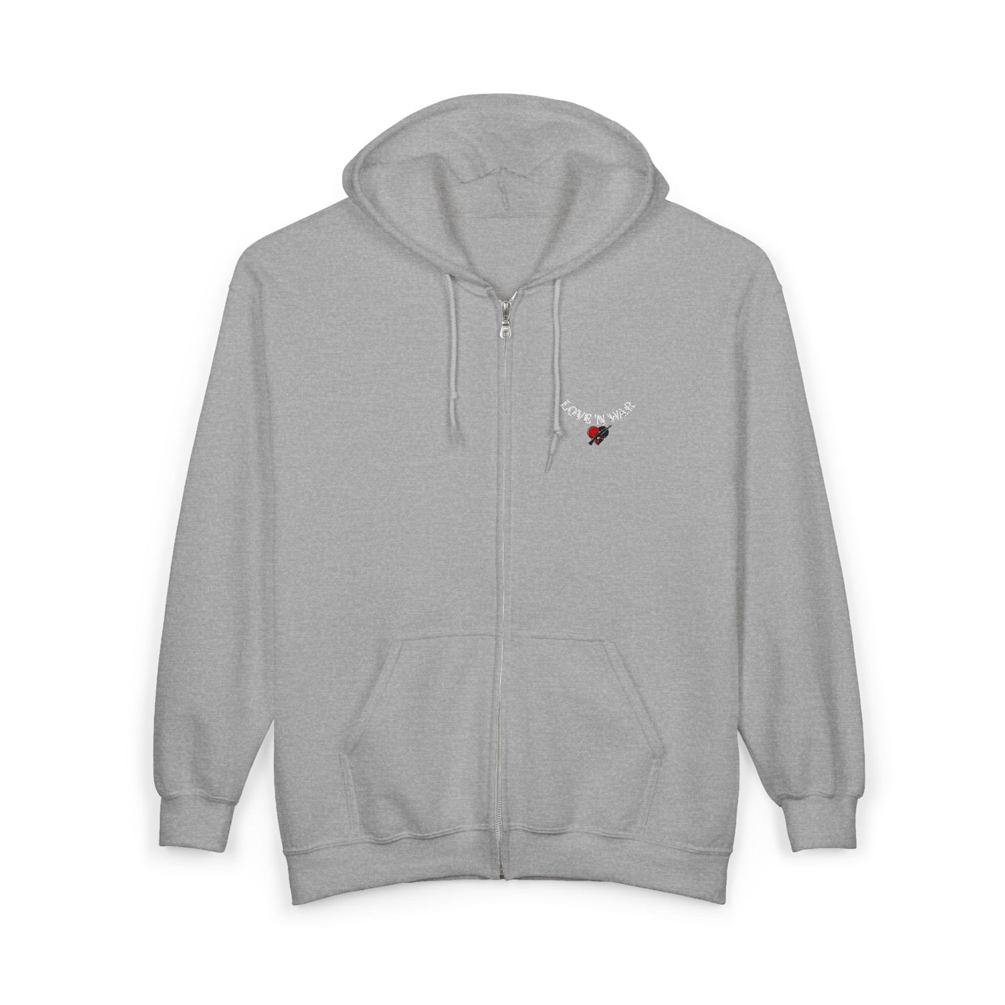 Mini Rose Necklace Graphic Hoodie | Full Zip Hoodie