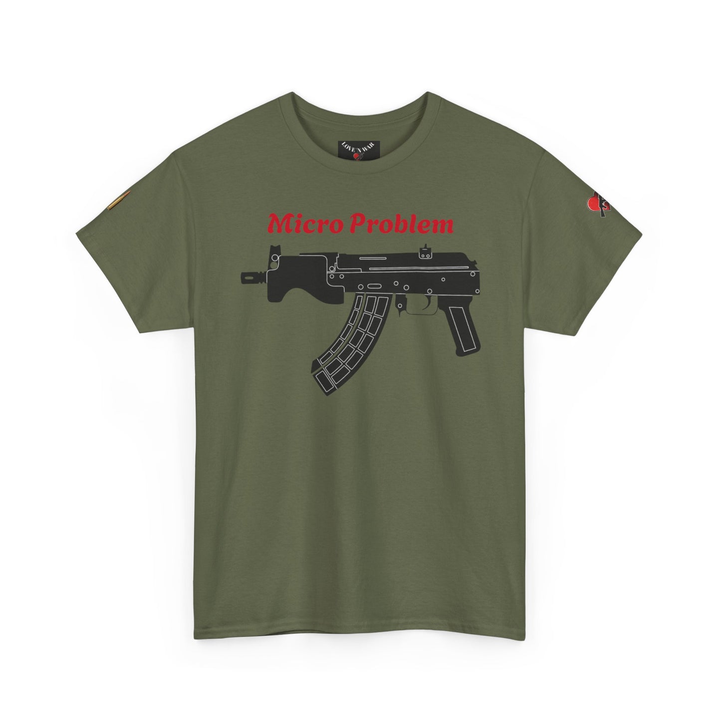 Micro Problem Rifle Graphic Tee - Military AK-Style Gun T-Shirt