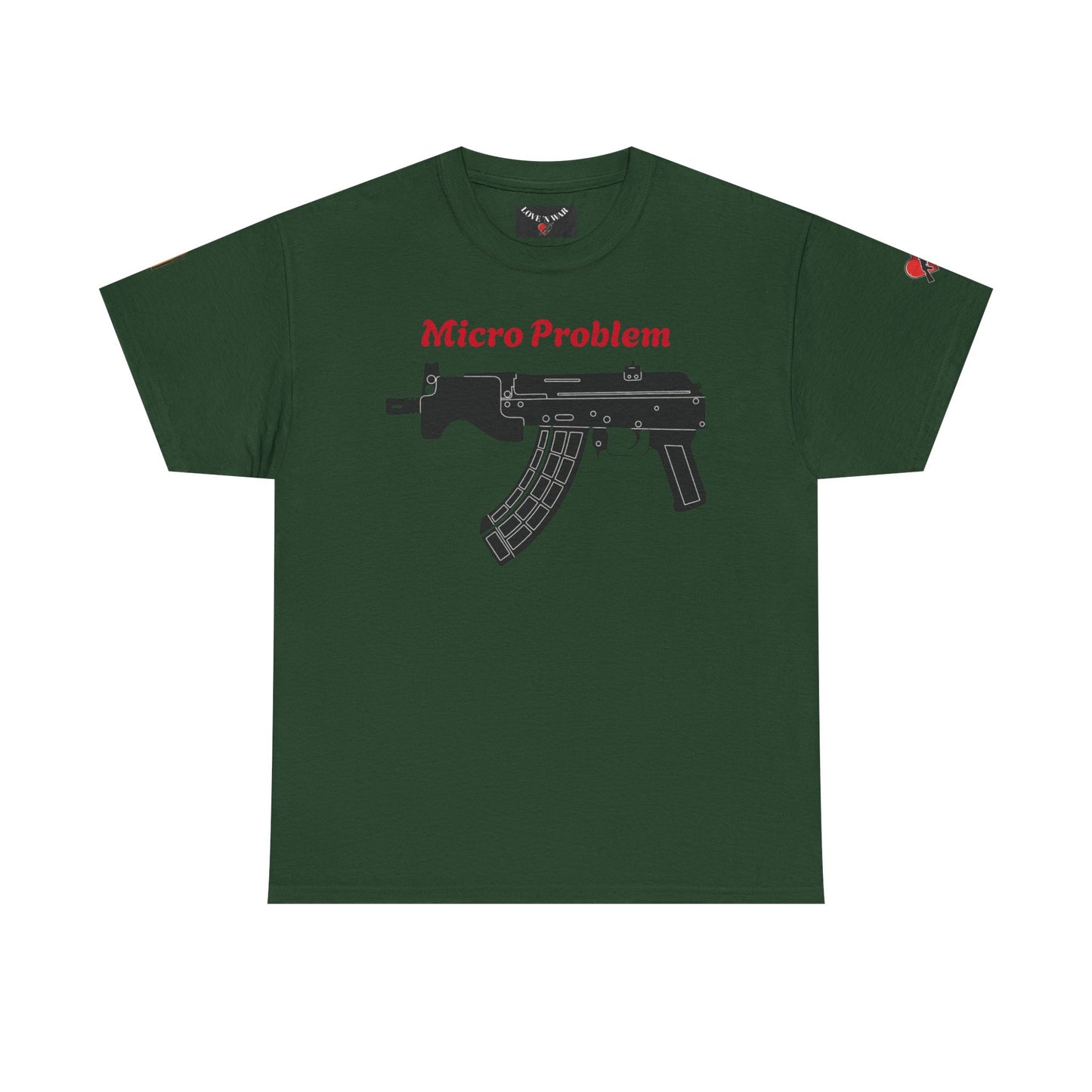 Micro Problem Rifle Graphic Tee - Military AK-Style Gun T-Shirt