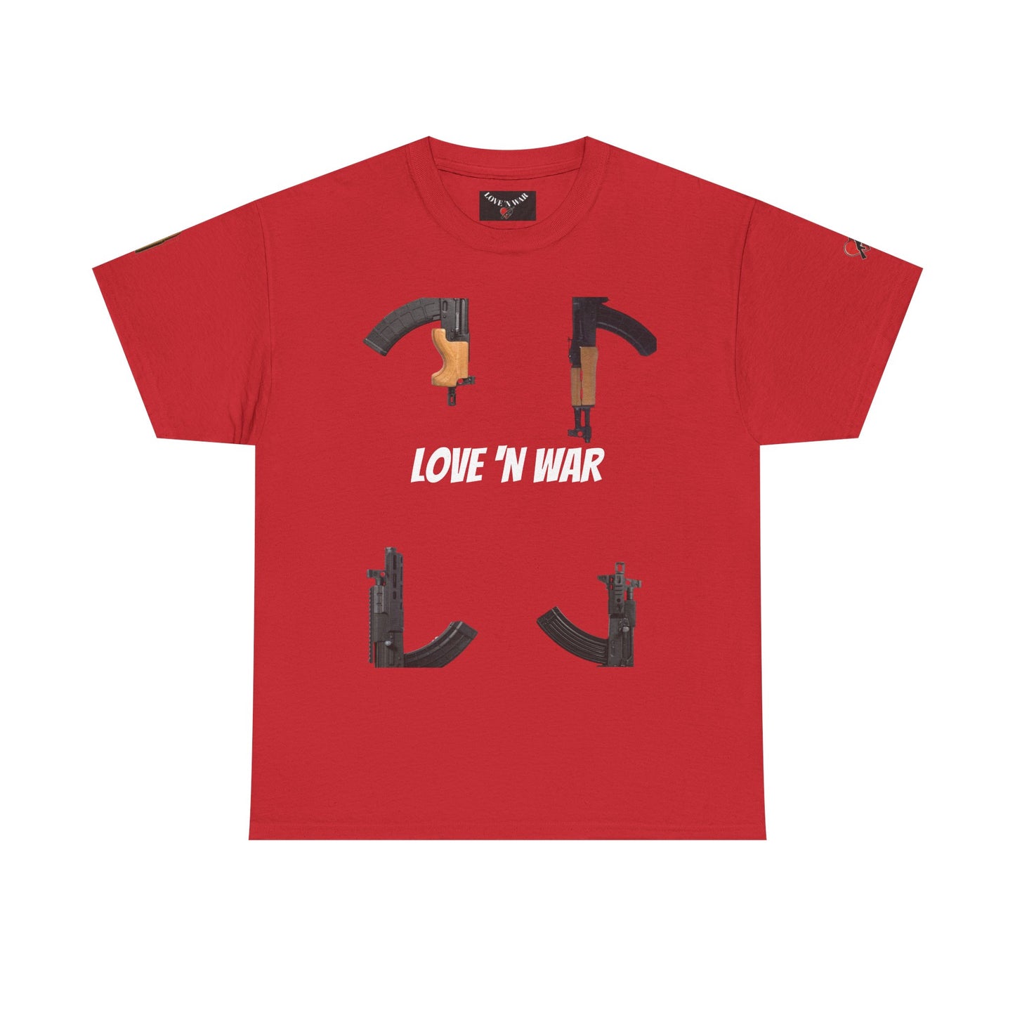 Love 'N War T-Shirt — Gun Silhouette Graphic Tee