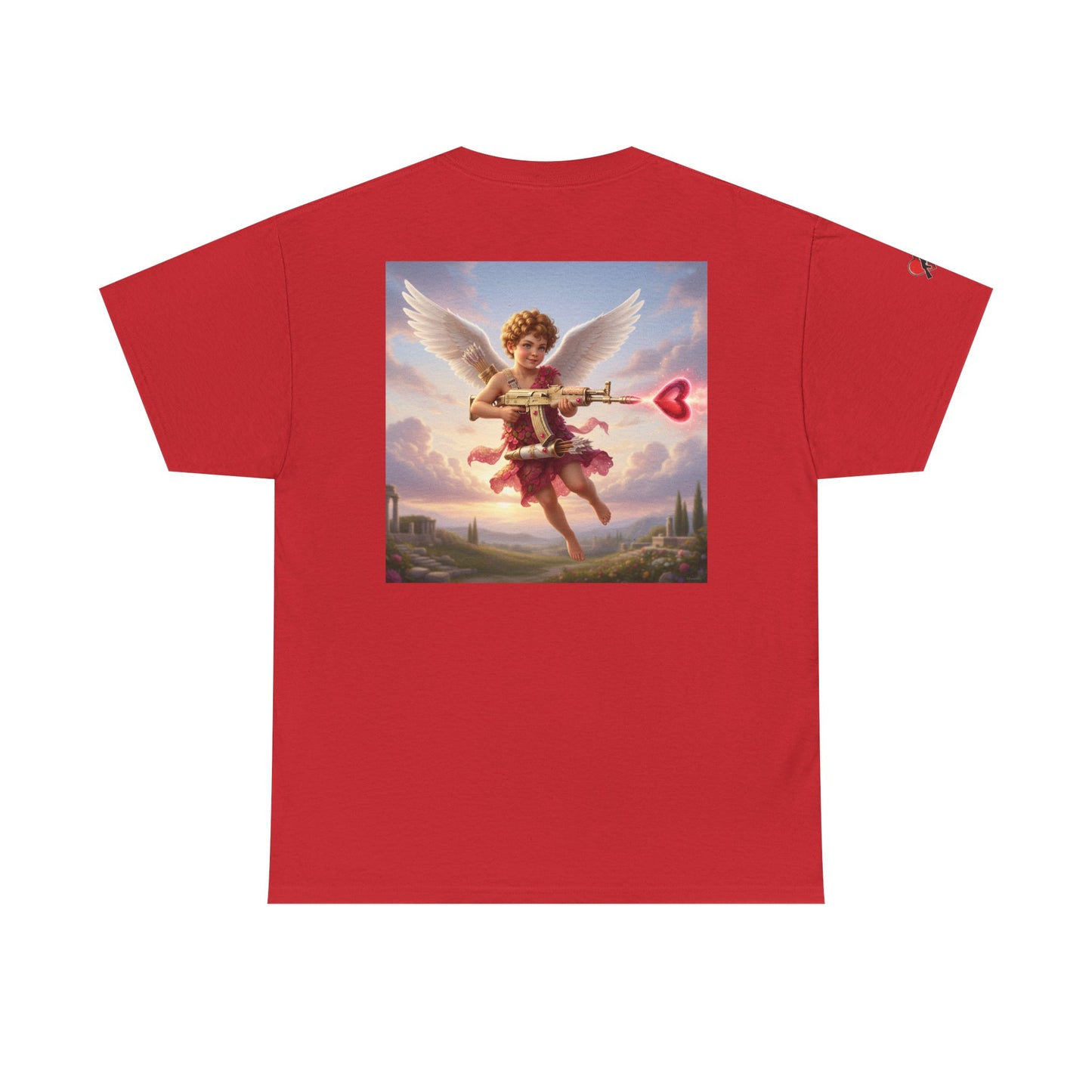 Love 'N War Cupid Tee — Vintage Heart Graphic T-Shirt