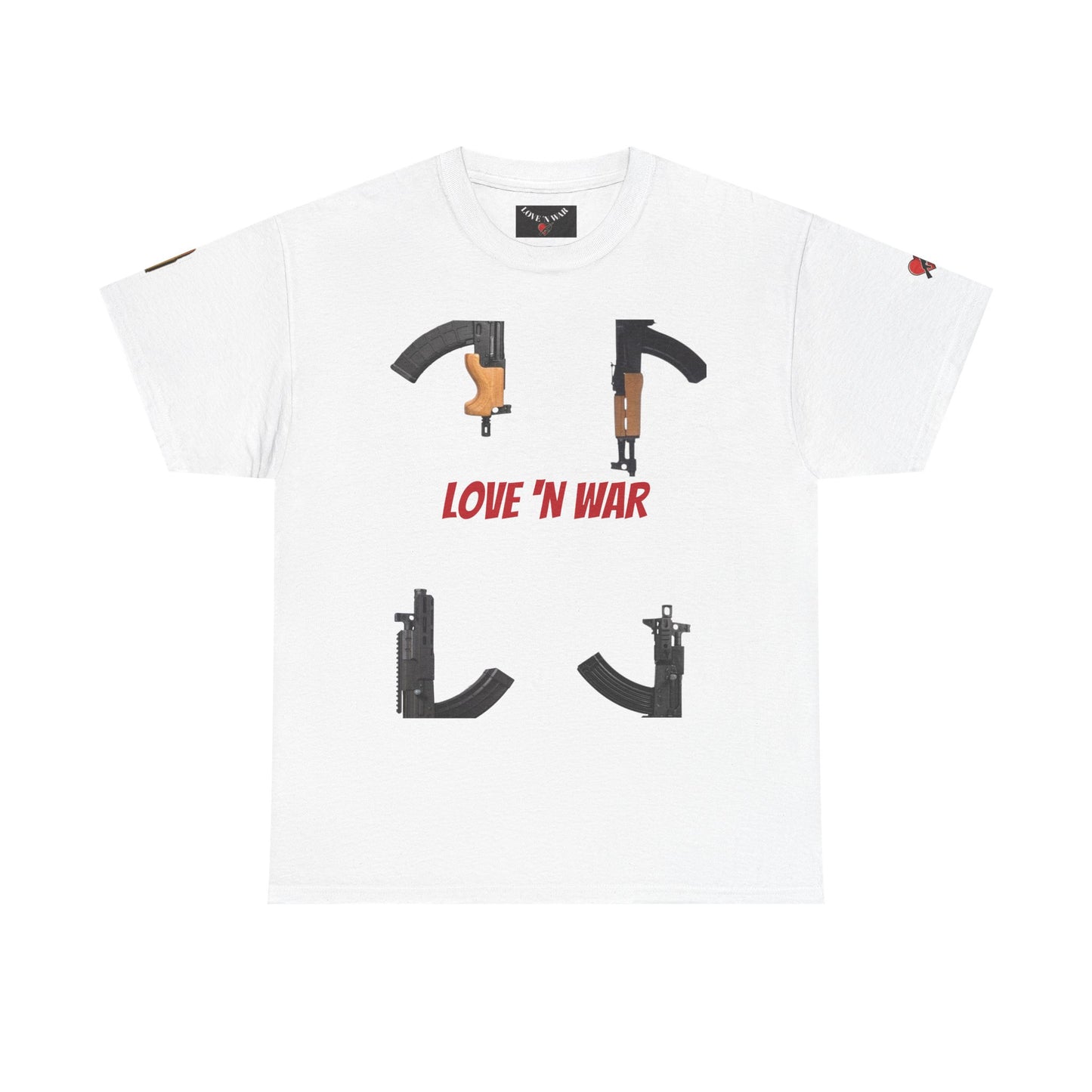 Love 'N War T-Shirt — Gun Silhouette Graphic Tee