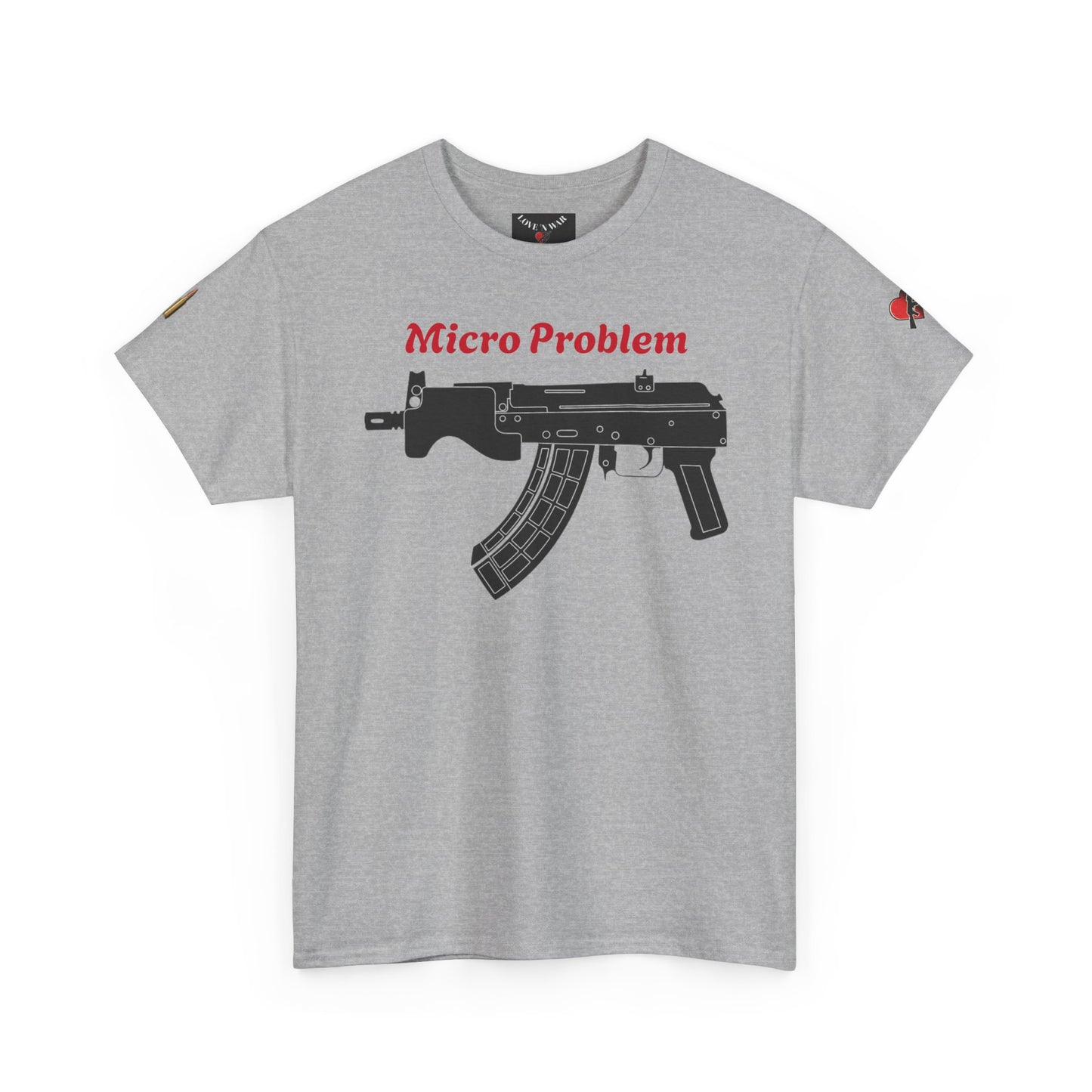 Micro Problem Rifle Graphic Tee - Military AK-Style Gun T-Shirt