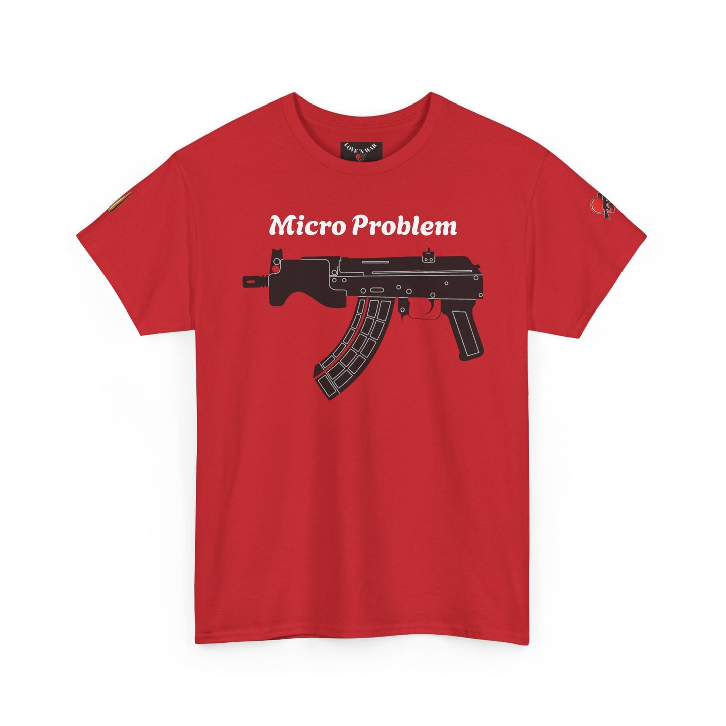 Micro Problem Rifle Graphic Tee - Military AK-Style Gun T-Shirt