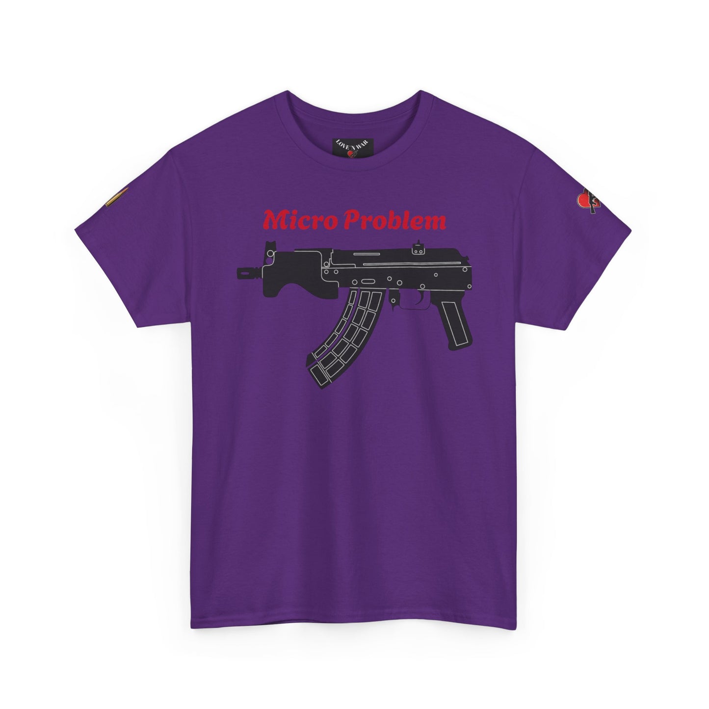 Micro Problem Rifle Graphic Tee - Military AK-Style Gun T-Shirt