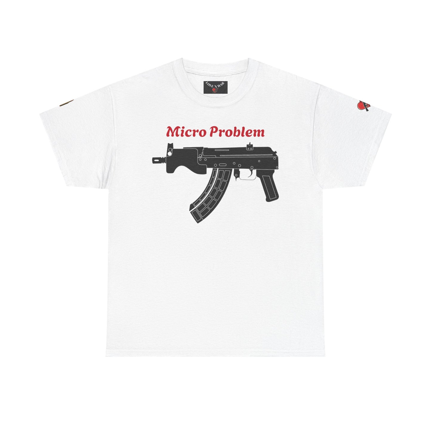 Micro Problem Rifle Graphic Tee - Military AK-Style Gun T-Shirt