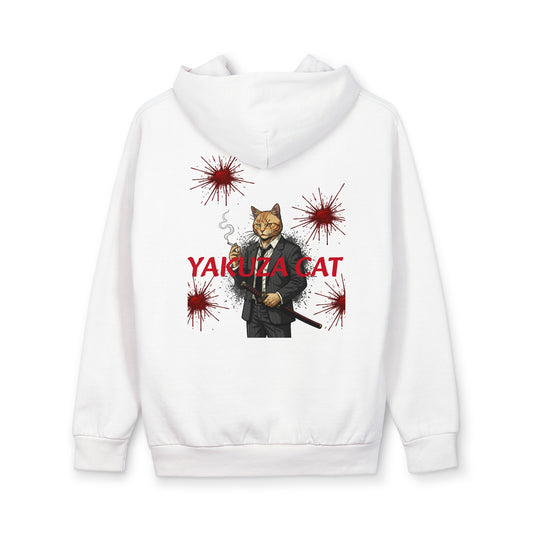 Yakuza Cat Hoodie — Graphic Pullover with Samurai Cat & LN.W Design