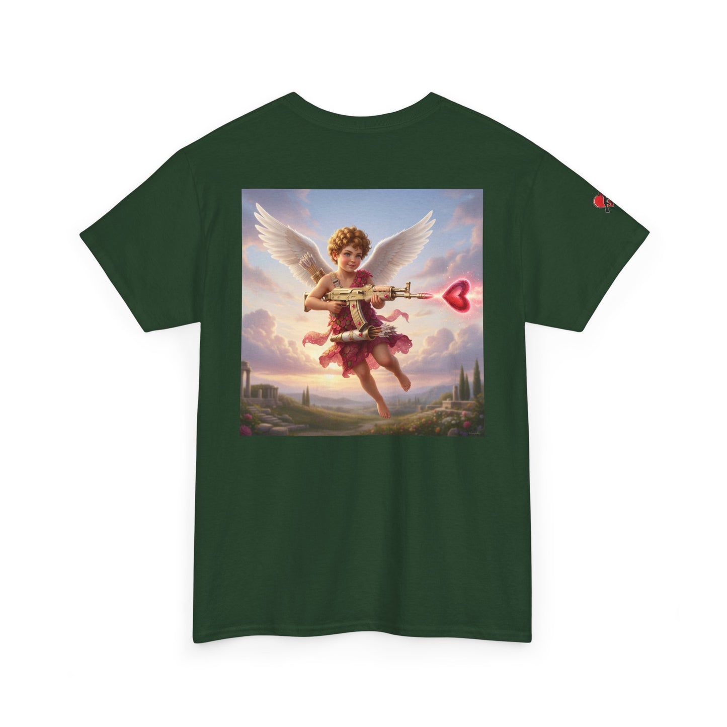 Love 'N War Cupid Tee — Vintage Heart Graphic T-Shirt
