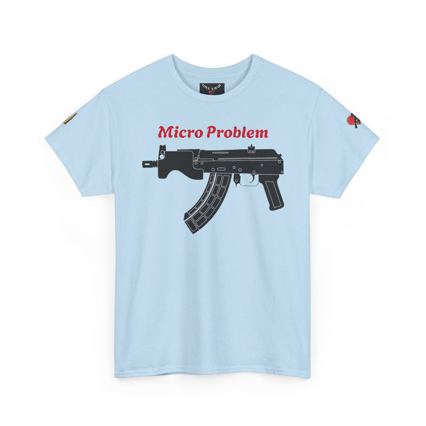 Micro Problem Rifle Graphic Tee - Military AK-Style Gun T-Shirt