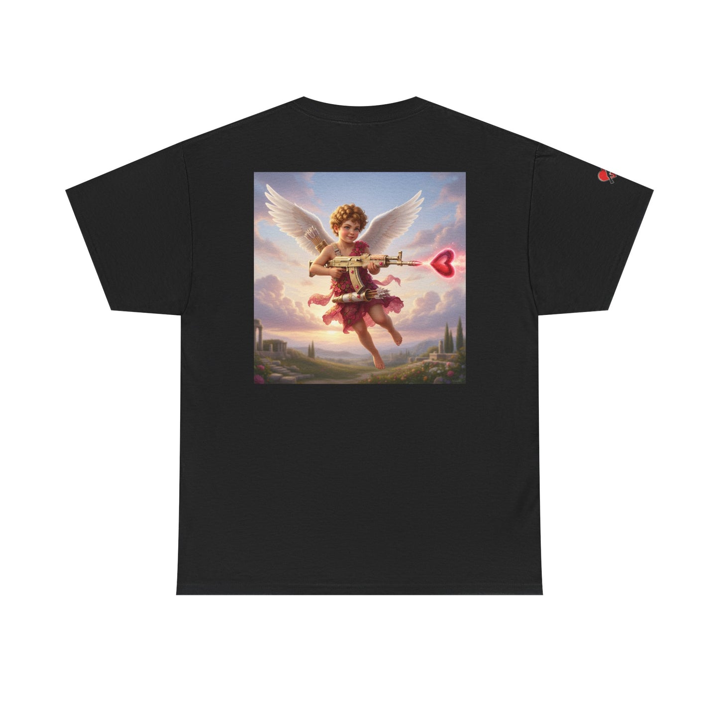 Love 'N War Cupid Tee — Vintage Heart Graphic T-Shirt