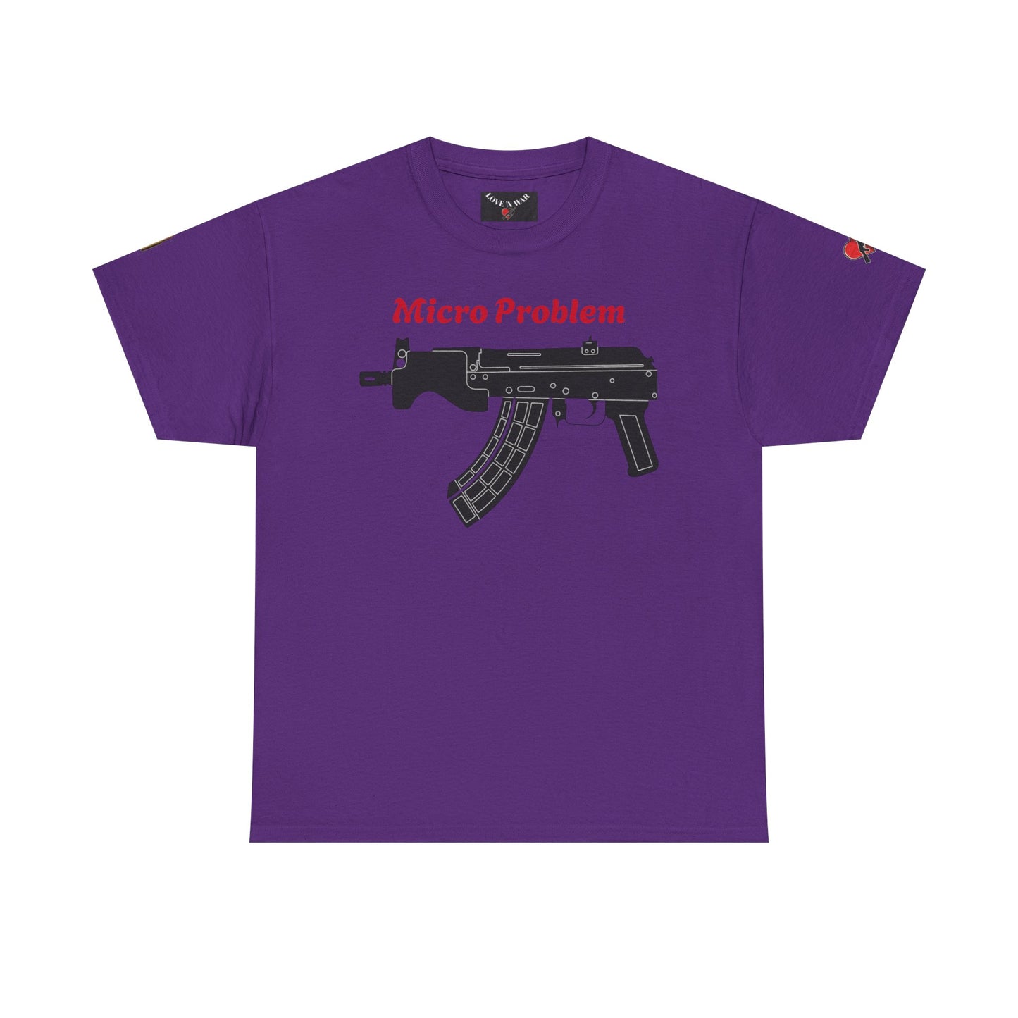 Micro Problem Rifle Graphic Tee - Military AK-Style Gun T-Shirt