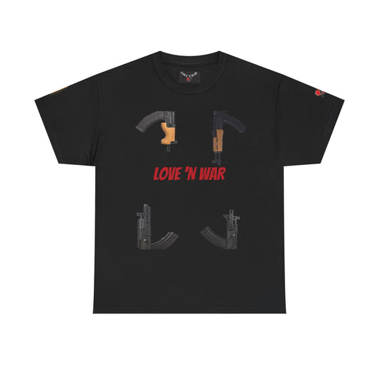 Love 'N War T-Shirt — Gun Silhouette Graphic Tee