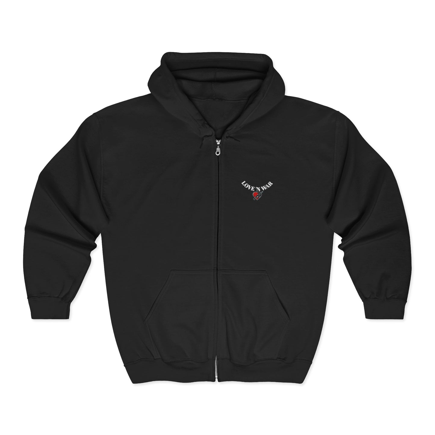 Mini Rose Necklace Graphic Hoodie | Full Zip Hoodie