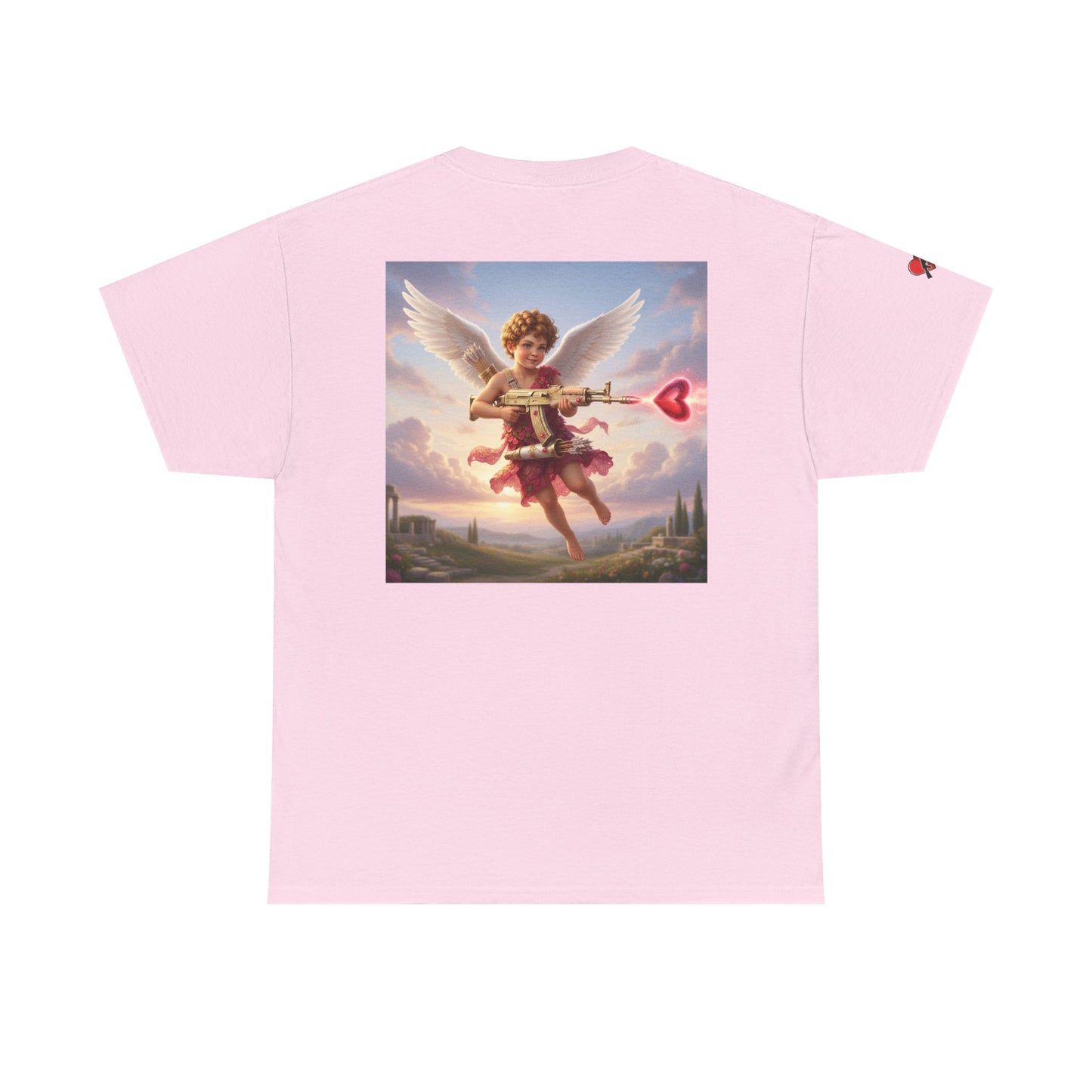 Love 'N War Cupid Tee — Vintage Heart Graphic T-Shirt